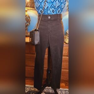 Juicy Couture High Waisted Skinny Jeans in Black Wash Size L